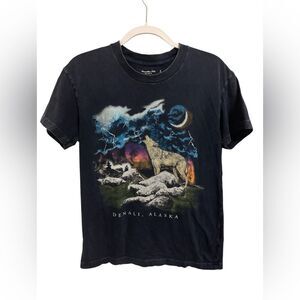 Abercrombie & Fitch Black Cosmic Nature Tee